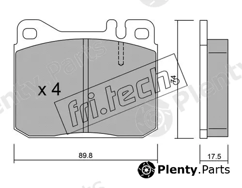 fri.tech. 013.1 — Brake Pad Set, disc brake