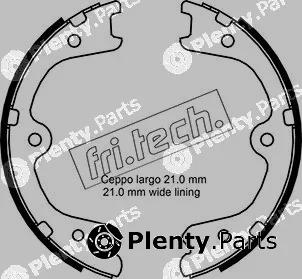 fri.tech. 1067.200 — Brake Shoe Set, parking brake