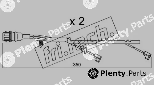 fri.tech. SU.182K — Warning Contact, brake pad wear