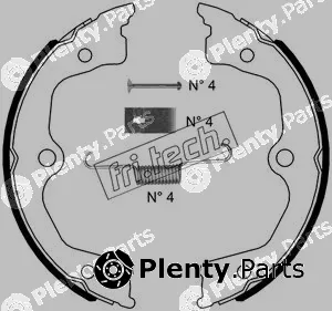 fri.tech. 1044.030K — Brake Shoe Set, parking brake