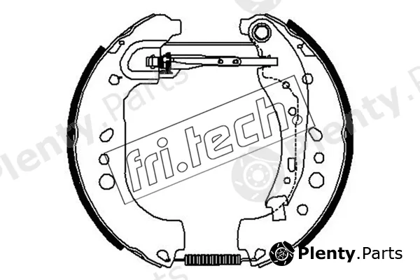 fri.tech. 16529 — Brake Shoe Set Kit premounted