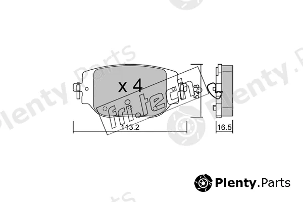 fri.tech. 1346.0 — Brake Pad Set, disc brake
