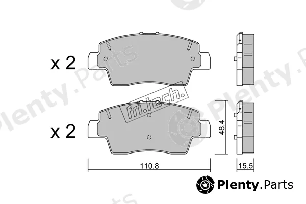 fri.tech. 1285.0 — Brake Pad Set, disc brake