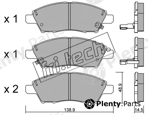 fri.tech. 1079.0 — Brake Pad Set, disc brake