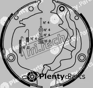 fri.tech. 1046.223K — Brake Shoe Set, parking brake