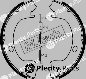 fri.tech. 1023.006K — Brake Shoe Set, parking brake