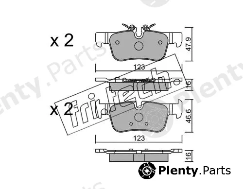fri.tech. 1062.0 — Brake Pad Set, disc brake