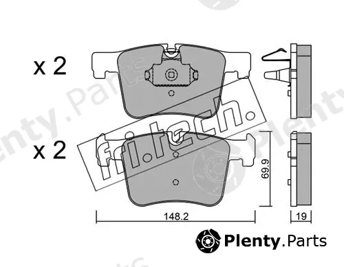 fri.tech. 977.0 — Brake Pad Set, disc brake
