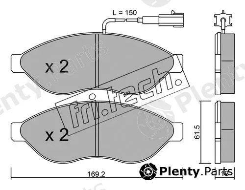 fri.tech. 724.1 — Brake Pad Set, disc brake
