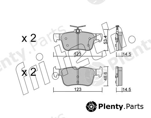 fri.tech. 1064.2 — Brake Pad Set, disc brake