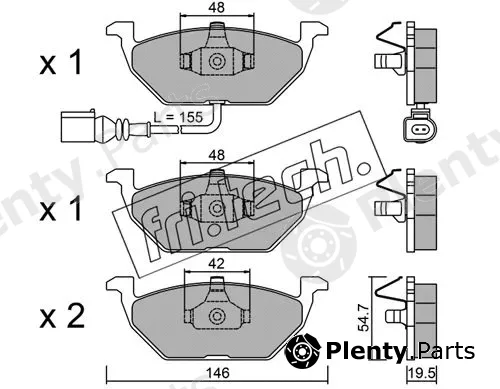 fri.tech. 220.2 — Brake Pad Set, disc brake
