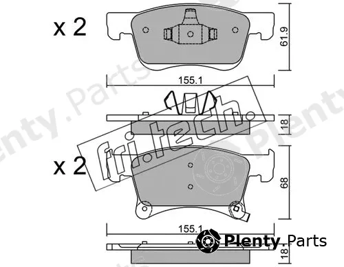 fri.tech. 1059.0 — Brake Pad Set, disc brake