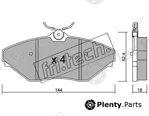 fri.tech. 904.0 — Brake Pad Set, disc brake