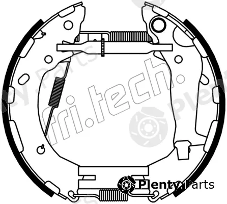 fri.tech. 16531 — Brake Shoe Set Kit premounted