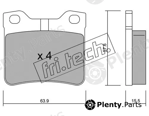 fri.tech. 199.1 — Brake Pad Set, disc brake
