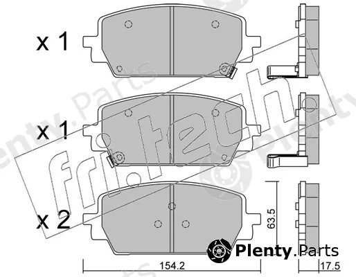 fri.tech. 1303.0 — Brake Pad Set, disc brake