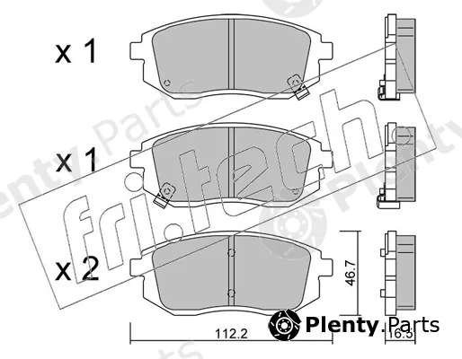 fri.tech. 1353.0 — Brake Pad Set, disc brake