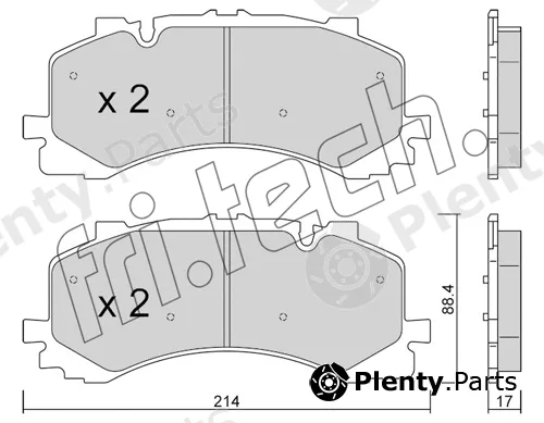 fri.tech. 1252.0 — Brake Pad Set, disc brake
