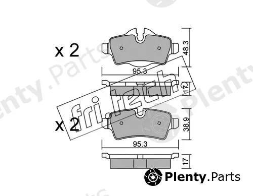 fri.tech. 785.0 — Brake Pad Set, disc brake