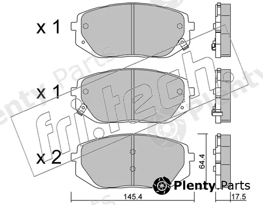 fri.tech. 1300.0 — Brake Pad Set, disc brake