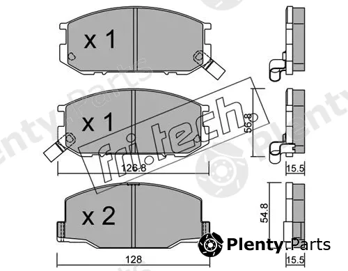 fri.tech. 440.0 — Brake Pad Set, disc brake