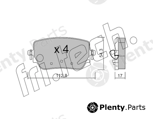 fri.tech. 1196.0 — Brake Pad Set, disc brake