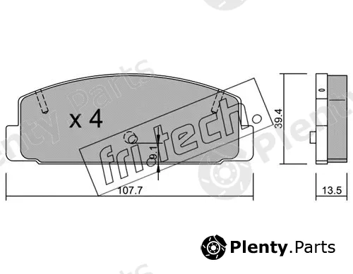 fri.tech. 311.1 — Brake Pad Set, disc brake