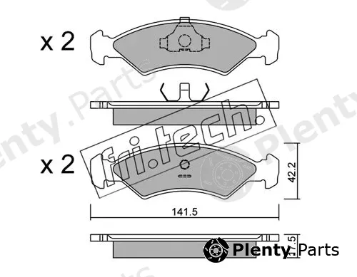 fri.tech. 045.0 — Brake Pad Set, disc brake