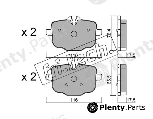 fri.tech. 939.0 — Brake Pad Set, disc brake