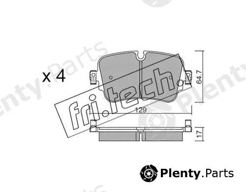 fri.tech. 1130.0 — Brake Pad Set, disc brake