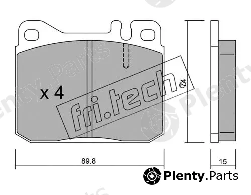 fri.tech. 013.0 — Brake Pad Set, disc brake