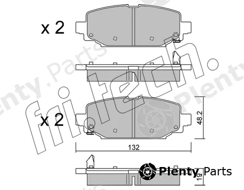 fri.tech. 1210.0 — Brake Pad Set, disc brake