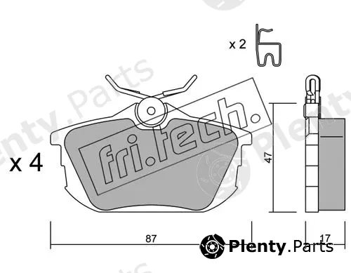 fri.tech. 356.0 — Brake Pad Set, disc brake
