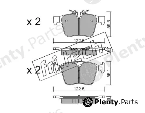 fri.tech. 1122.0 — Brake Pad Set, disc brake
