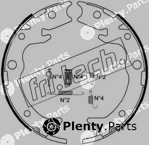 fri.tech. 1044.023K — Brake Shoe Set, parking brake