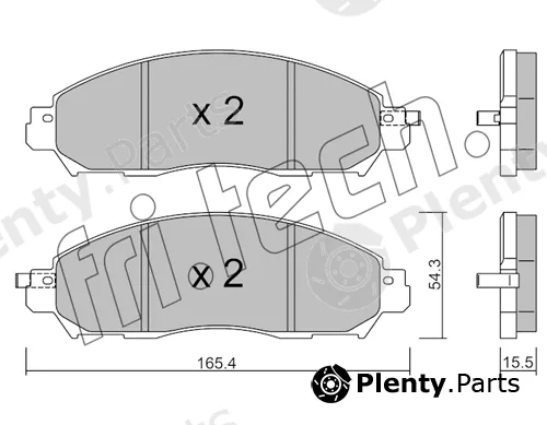 fri.tech. 1081.1 — Brake Pad Set, disc brake
