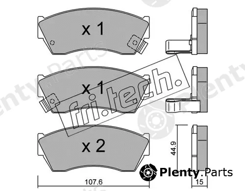 fri.tech. 171.0 — Brake Pad Set, disc brake