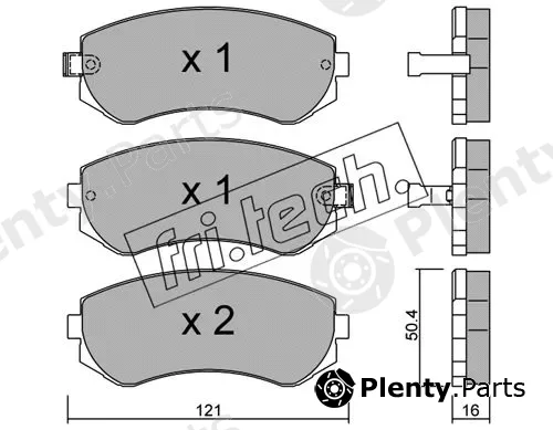 fri.tech. 313.0 — Brake Pad Set, disc brake