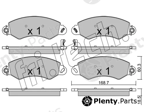 fri.tech. 1148.0 — Brake Pad Set, disc brake