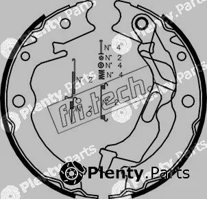 fri.tech. 1027.007K — Brake Shoe Set, parking brake