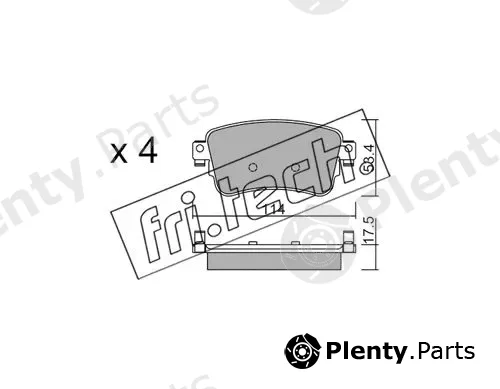 fri.tech. 1108.0 — Brake Pad Set, disc brake