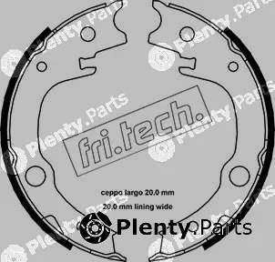 fri.tech. 1115.315 — Brake Shoe Set, parking brake