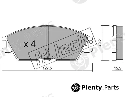 fri.tech. 083.0 — Brake Pad Set, disc brake