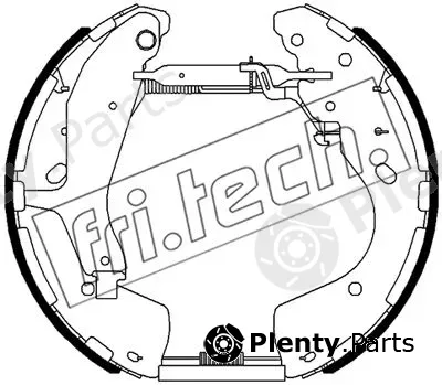 fri.tech. 16521 — Brake Shoe Set Kit premounted