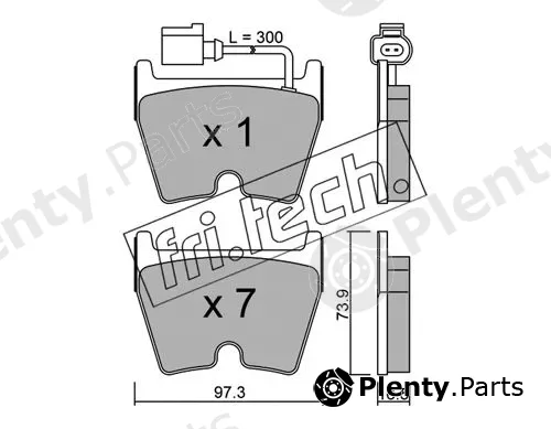 fri.tech. 1067.1 — Brake Pad Set, disc brake