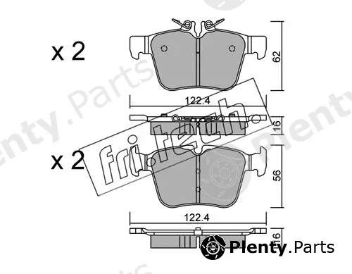 fri.tech. 1044.0 — Brake Pad Set, disc brake