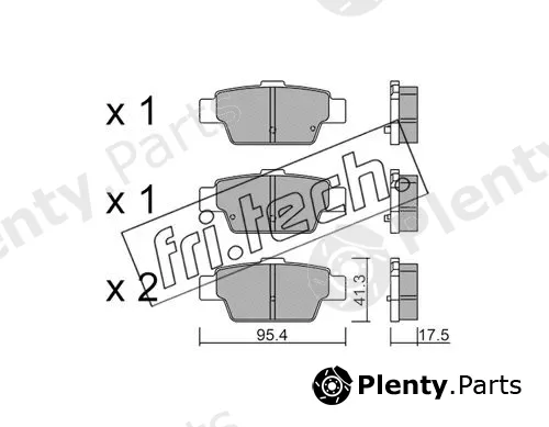 fri.tech. 1144.0 — Brake Pad Set, disc brake