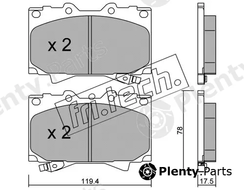 fri.tech. 468.0 — Brake Pad Set, disc brake