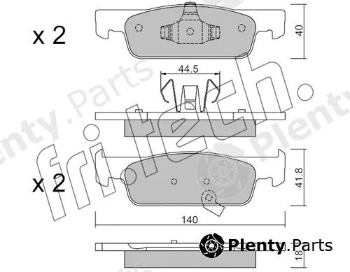 fri.tech. 991.2 — Brake Pad Set, disc brake
