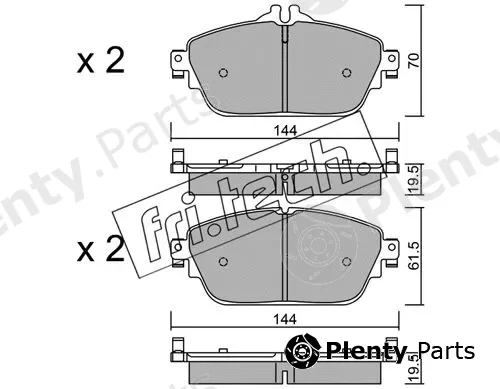 fri.tech. 1041.0 — Brake Pad Set, disc brake